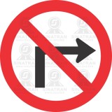    Proibido virar á direita 